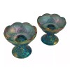 Indiana Glass Set of 2 Vintage Harvest Grape Blue Indiana