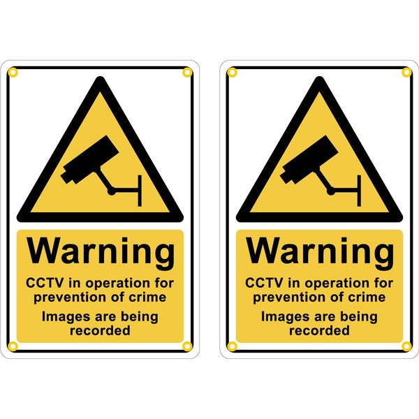 Pack of 2, Warning CCTV in Operation for Prevention of
