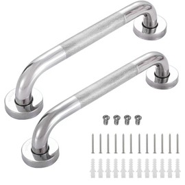 2Pcs Non-Slip Staircase Handrail, 33.5cm Stainless Steel Outdoor Handrail, Stair Handrails for Elderly Outdoor Indoor Stairs Steps, Handrail Brackets Staircases Exterior Railing Hand Rails, 13 Inch