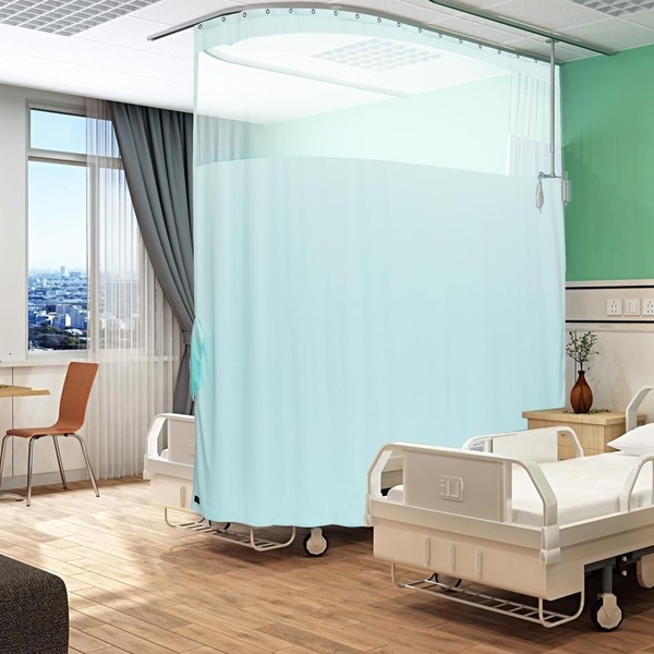 ABBRIGE Flame Retardant Hospital Curtain Hanging Medical Privacy Room Divider
