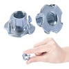 Bolt Dropper T-Nut Zinc - 4-Prong Metal Screws - M10