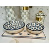 Evil Eye Ceramic Bowl Set of 2 for Tableware and