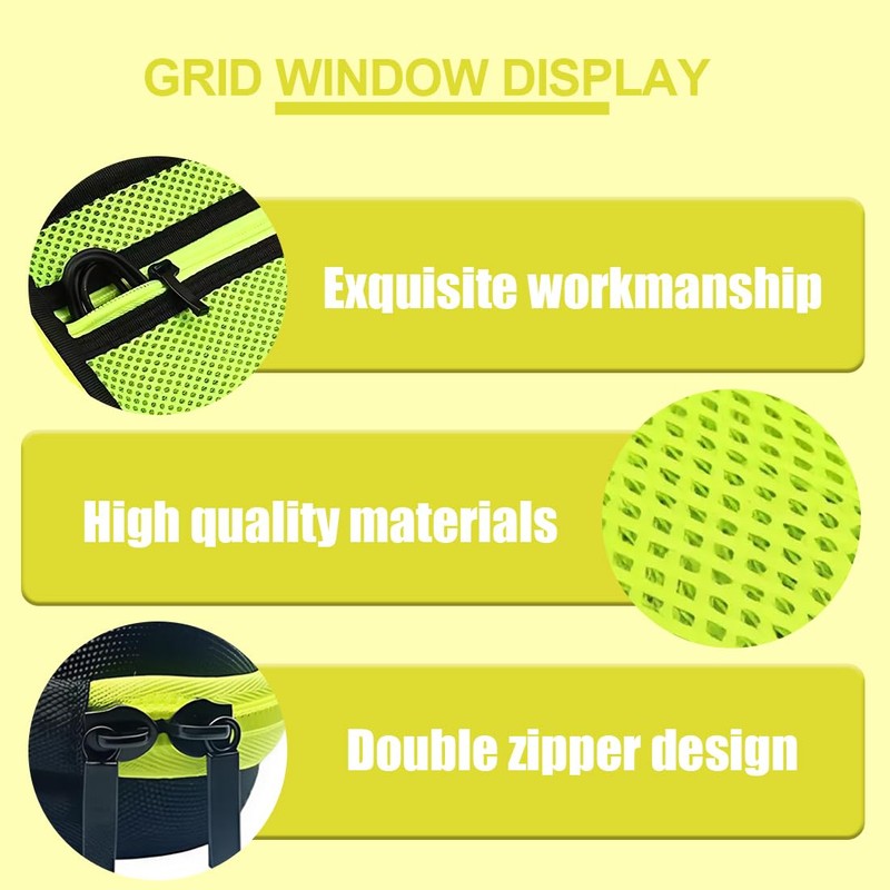 Tomedeks Storage Bag Hard Travel Case With Attachments Mesh Belt