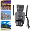 Smart Outdoor Camera 4MP Wireless Three Lens Remote Monitor Auto