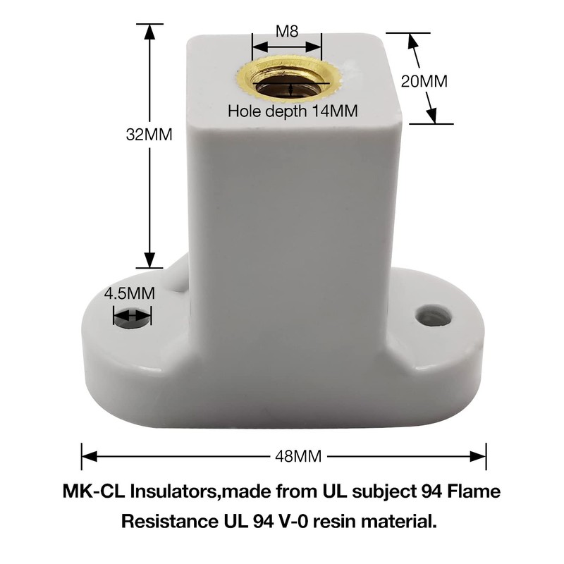 Busbar Insulator,Polyester Standoff Insulators with Screw, UL Material Busbar Insulator