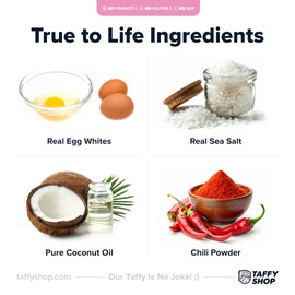 Taffy Shop Mingo Mango Mongo, Chili Mango Lime Salt Water Taffy – Gourmet Soft Chewy Candy, Bulk Sweet Snack, Fresh Gift & Gluten-Free, 35 Individually Wrapped Pieces (7oz)