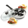 Norpro 8.5 Inch Skillet Set with Removable 4 Egg Poacher,