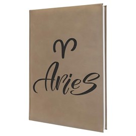 Aries Zodiac Engraved Notebook - Perfect Gift for Aries Individuals, Astrology Lovers
