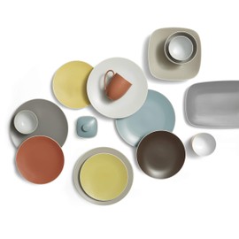 Nambé MT1047 POP Colours Mugs, Ocean, Citron, Persimmon, Chocolate