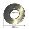 BWE Brushed Nickel Sink Basin Trim Overflow Cover Brass Insert