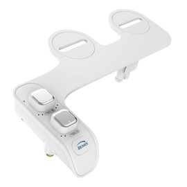 Bemis WS100 000 Wellspring Bidet Attachment, Fresh Water Spray, Non Electric, Easy to Install, White Toilet Seat, Fits