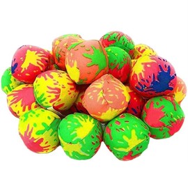 24Pcs 5cm Water Splash Ball Sports Toys Outdoor Soaking Reusable Toys Children Multicolor Water Cloth Ball Play Toys