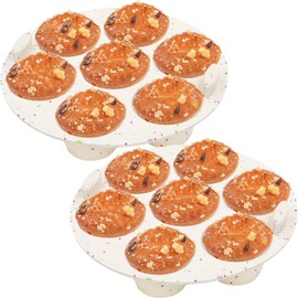 GOKCEN's Silicone Egg Bite Molds [2 Pack] Instant Pot Accessories - Fit Instant Pot 5,6,8 qt Pressure Cooker - Food Freezer Tray - Reusable Storage Container (Round - Confetti)