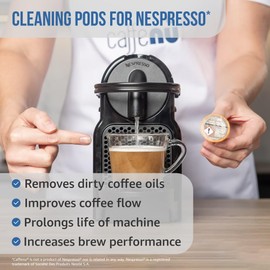 Nespresso Cleaning Capsules x10 - Coffee Machine Cleaner for Crisp Coffee - Barista Accessories - Combine with Nespresso Descaler Kit