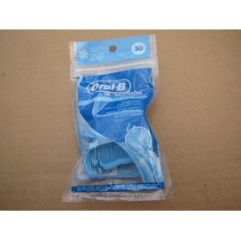 Oral-B 1 NEW ORAL B COMPLETE 30 CT ICY COOL MINT FLOSS PICKS RARE HTF