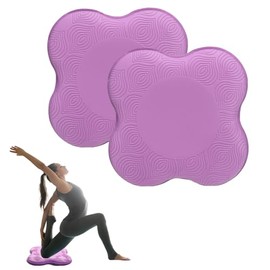 Rodilleras de Yoga 2 Piezas, Almohadilla para Rodillas Antideslizante, Knee Pad Yoga 2 cm Grueso, Soporte para Rodillas y Codos, 20cm x 20cm, Protecci