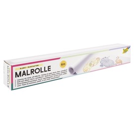 folia 83900 - Rotolo da pittura, bianco, 1 rotolo ca. 30 cm x 6 m, autoadesivo e rimovibile, aderisce a tutte le superfici lisce, per un divertimento senza limiti