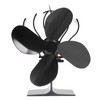 4 Blade Fireplace Fan Aluminium Alloy Heat Powered High Temperature