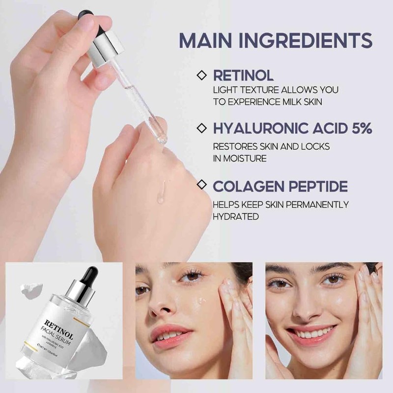 3PCS Facial Serum Vitamin Serum For Face Firms Tightens Serum