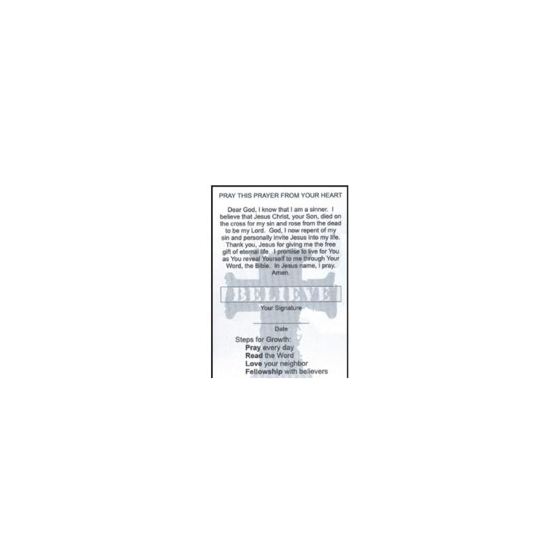 Westmon Works Plan of Salvation Holy Christian Prayer Cards Bulk