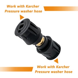 Fai Top High Pressure Quick-Fitting for Gun and Power Washer,Hose Connector Adapters Only Compatible Kärcher Hose, to M22 14mm Female Fitting