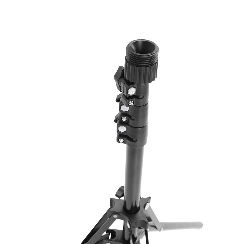 Wig Head Stand Tripod Aluminum Alloy Adjustable Height Portable Mannequin