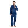 kolipajam Men's 100% Cotton Flannel Pajama Set Yarn Dyed Cozy