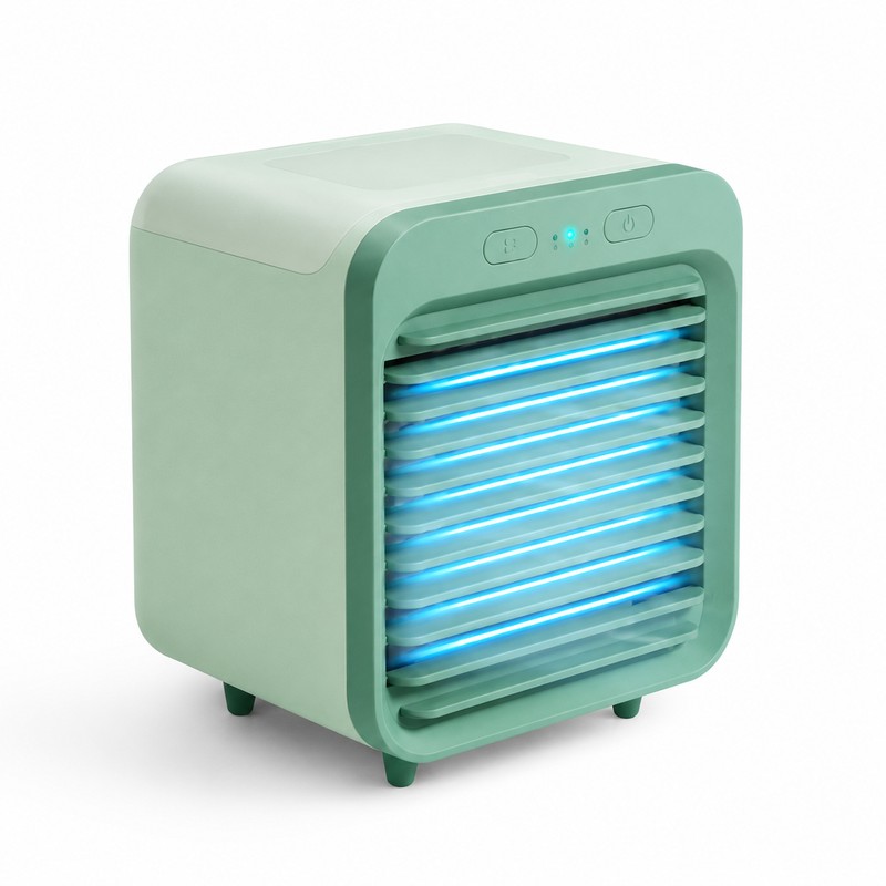 Portable Mist Cooling Fan for Desk – USB Rechargeable Mini
