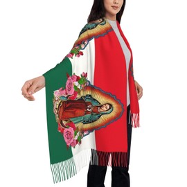 Virgen de Guadalupe scarf women Virgin Mary scarf shawl Catholic blanket shawls