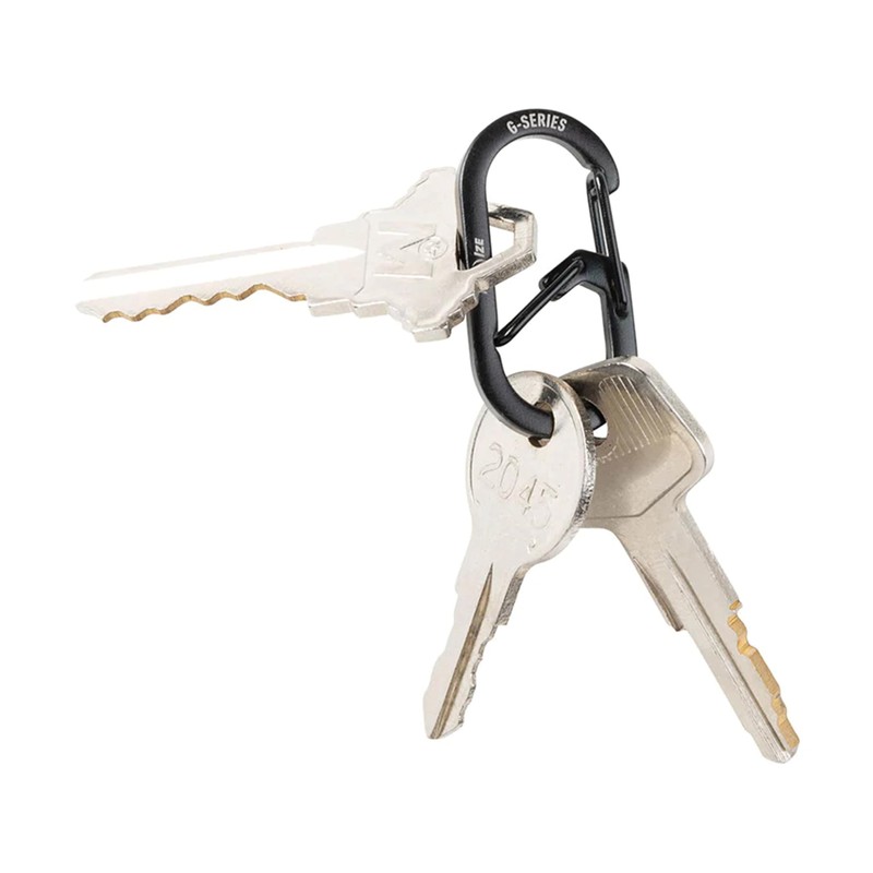 NITEIZE G Carabiner #1 Black Pack of 2 Small