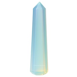 Amazing Gemstone Opalite Crystal Towers ~ Natural Healing Crystal Point Obelisk for Reiki Healing and Crystal Grid (3- Inch)