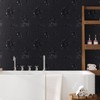 CRE8TIVE 12"x354" Floral Peel and Stick Black Wallpaper - Embossed