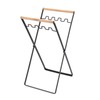 Trash Bag Holder Metal Garbage Bag Holder Portable Outdoor Leaf