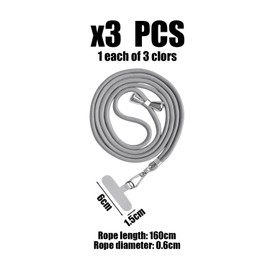 NXPWRC 3Pcs Cell Phone Cord, Cell Phone Hanging Cord, Adjustable Cell Phone Cord, Cell Phone Cord With Spacer, Cell Phone Accessories