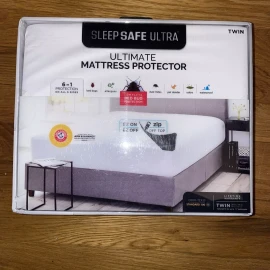 Sleepsafe SLEEP SAFE ULTIMATE Mattress PROTECTOR ARM & HAMMER 6 IN 1 PROTECTION TWIN