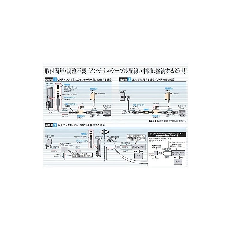 masupuro UHF Line Booster (18dB) ub18l (A) (Amplified Part Only)