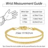 Yzytdgzy 14K Gold Bracelet For Women Layered Rope Bracelet For