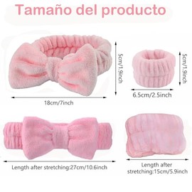 12PCS Diademas de Maquillaje Set de Muñequeras para Mujeres Niñas, Banda de Lavado Facial de Microfibra Suave para Envolver el Cabello Spa Cuidado de 