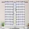 Simple Deluxe 2 PCS Buffalo Check Kitchen Tier Curtains, Plaid