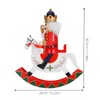 Cabilock 1pcs Wood Nutcracker Ornaments Christmas Nutcrackers Figures Wooden Nutcracker