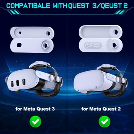 ALEEMTRY Strap for Meta Quest 3, Accessory for Meta Quest 3, Elite Strap with Four Directionally Adjustable/Cushioning Cotton/High Plasticity/Comfort for Meta Quest 2