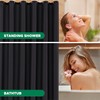 Biscaynebay Fabric Extra Wide Shower Curtain Liners 96" Width by