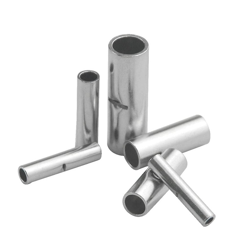 WMYCONGCONG 200 PCS Non-Insulated Butt Connectors Assortment Kit Uninsulated Wire