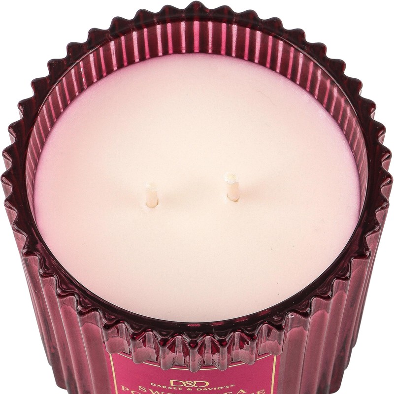 Darsee & David's, Sweet Pea & Pomegranate Ribbed Candle, 10
