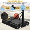 DWVO Portable Basketball Hoop Outdoor, 5.5-10FT Easy Adjustable Basketball Hoop