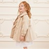 famuka Baby Girl Trench Coat Dress Toddlers Spring Fall Button