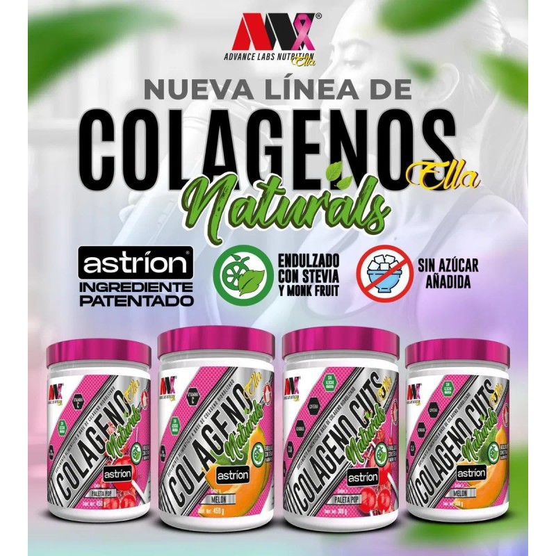 Colágeno Cuts Ella Naturals 450 Grs Advance Labs Nutrition