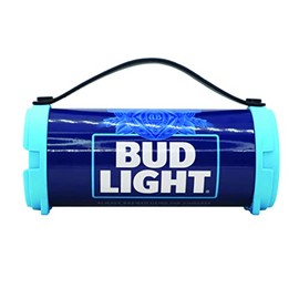 Bud Light Bluetooth Speaker Bazooka Speaker Portable Wireless with Rechargeable Battery Ideal for Indoor and Outdoor Activities Loud and Bass Audio Sound Easy to Carry Anywhere with FM- Radio