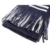 Spade w211 Men's Striped Scarf, Reversible Made in Japan, Front: