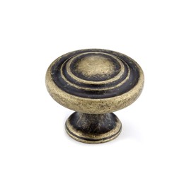 Richelieu | Notre-Dame 1 5/16-in (34 mm) Burnished Brass Round Cabinet Knob